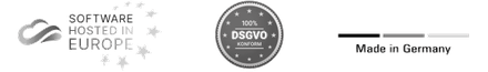 Hosted in Europe, DSGVO-konform, Made in Germany